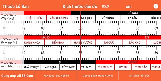 Cách xem thước lỗ ban xây mộ chuẩn phong thủy 3