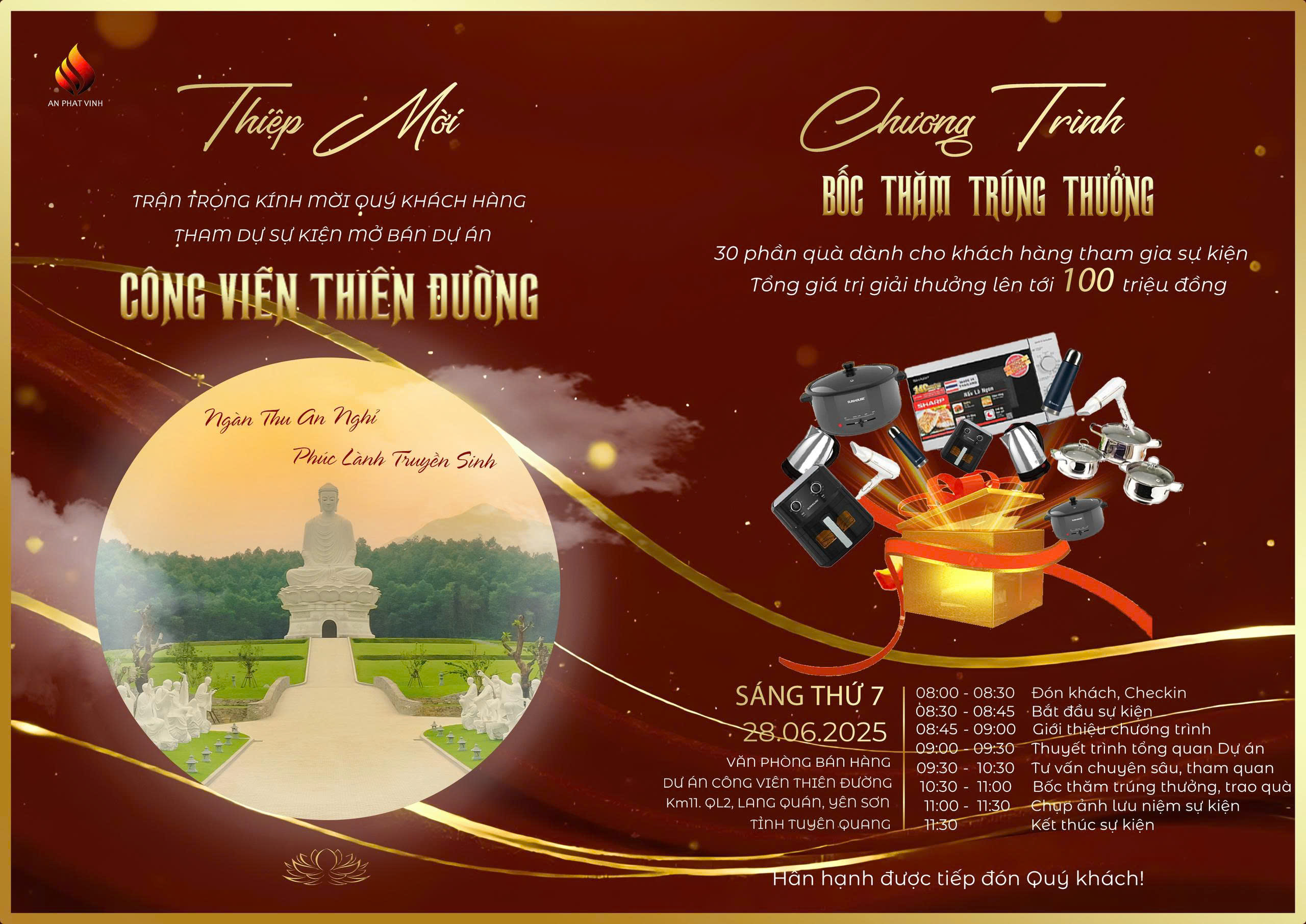 Thiệp mời lễ mở bán
